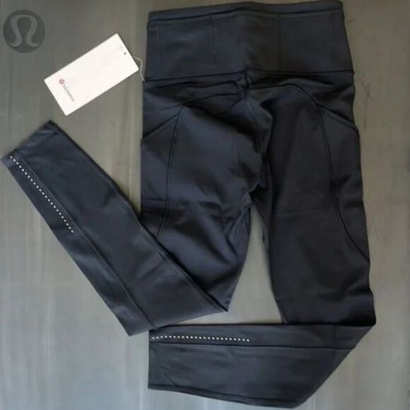 NWT lululemon Nulux 5- Pocket HR Run Tight 25" Black 6 - Picture 3 of 3